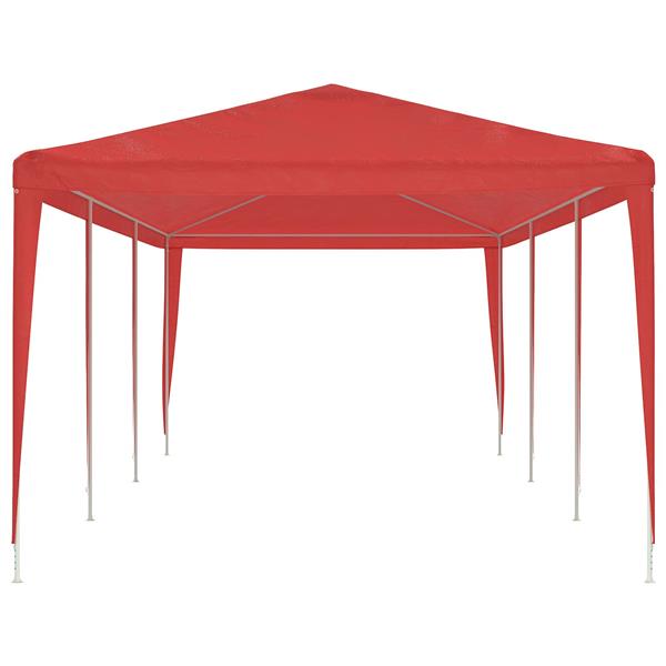 Grote foto vidaxl partytent rood 900 x 300 x 255 cm pe en staal tuin en terras overige tuin en terras