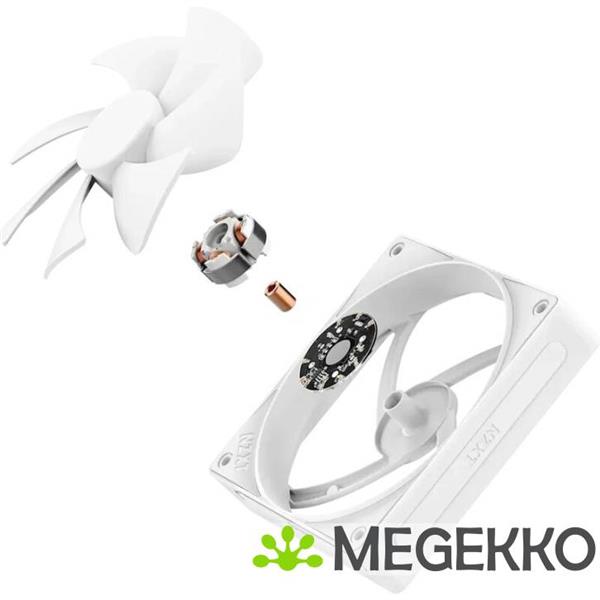 Grote foto nzxt f120p 120mm white static pressure computers en software overige computers en software