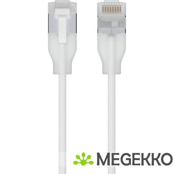 Grote foto ubiquiti unifi patch cable cat6a 3m transparant wit computers en software netwerkkaarten routers en switches