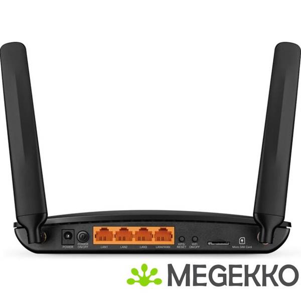 Grote foto tp link tl mr6400 draadloze router fast ethernet single band 2.4 ghz 4g zwart computers en software netwerkkaarten routers en switches