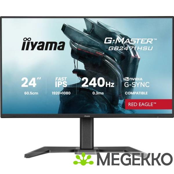 Grote foto iiyama g master g2471hsu b1 24 full hd ips 240hz gaming monitor computers en software overige computers en software