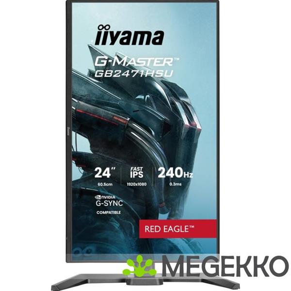 Grote foto iiyama g master g2471hsu b1 24 full hd ips 240hz gaming monitor computers en software overige computers en software