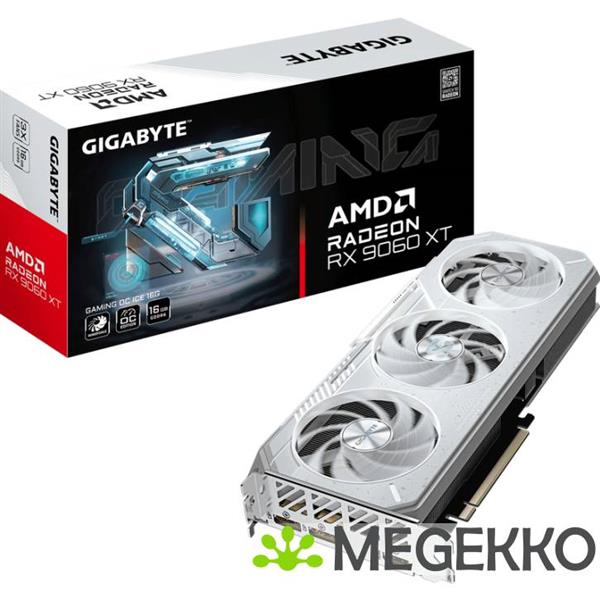 Grote foto gigabyte radeon rx 9060 xt gaming 16gb oc ice computers en software videokaarten