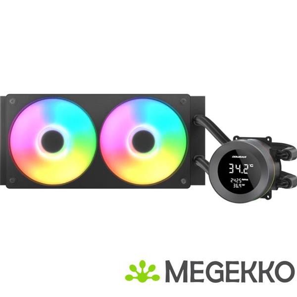 Grote foto cougar poseidon vistek argb 240 zwart waterkoeler computers en software overige computers en software