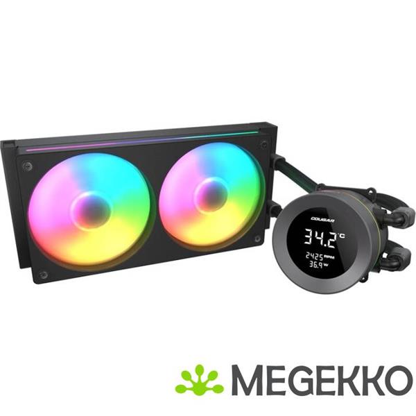 Grote foto cougar poseidon vistek argb 240 zwart waterkoeler computers en software overige computers en software