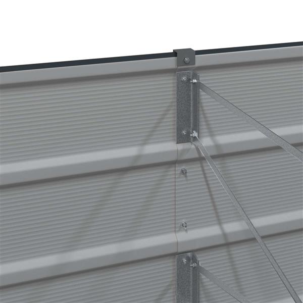 Grote foto vidaxl plantenbak antraciet 770 x 50 x 45 cm gegalvaniseerd staal tuin en terras overige tuin en terras