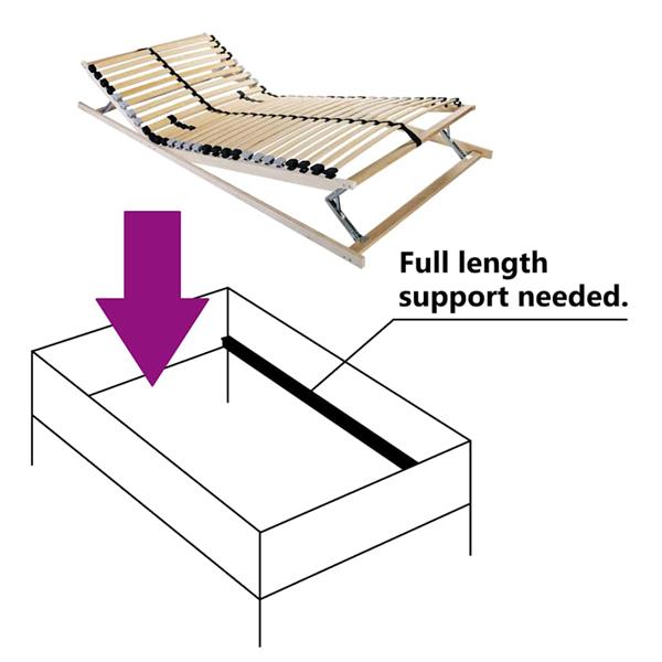Grote foto vidaxl lattenbodem bruin 140 x 190 cm massief beukenhout antiek en kunst stoelen en banken