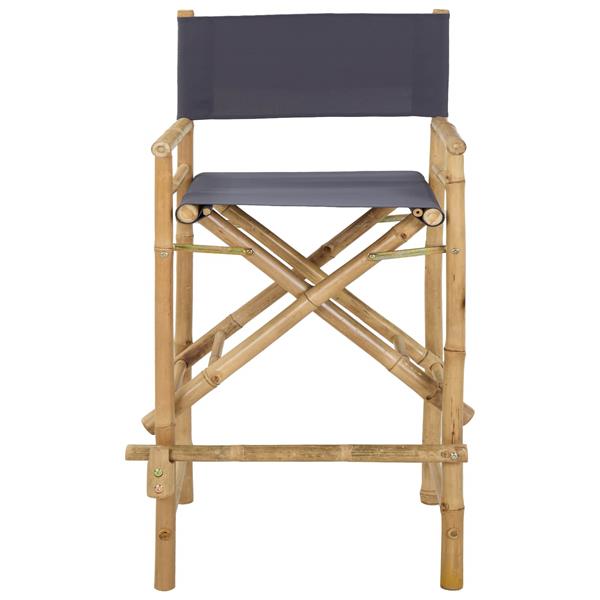 Grote foto vidaxl vouwbare regisseursstoel 2 pcs naturel 58 x 48 x 115 cm bamboe tuin en terras tuinmeubelen