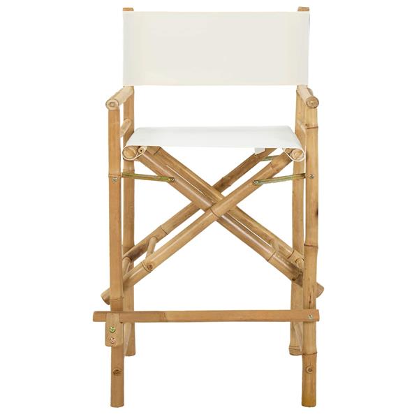 Grote foto vidaxl vouwbare regisseursstoel 2 pcs naturel 58 x 48 x 115 cm bamboe tuin en terras tuinmeubelen