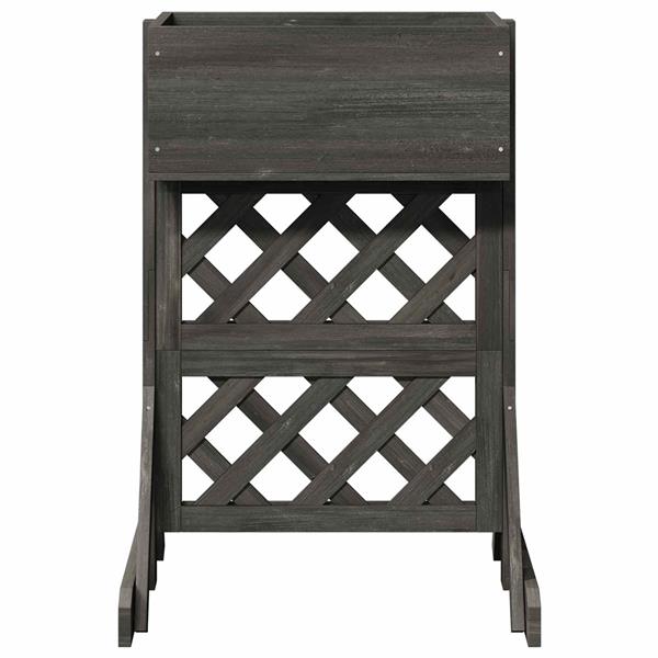 Grote foto vidaxl verticale tuin trellis grijs 48 x 30 x 70 5 cm tuin en terras overige tuin en terras