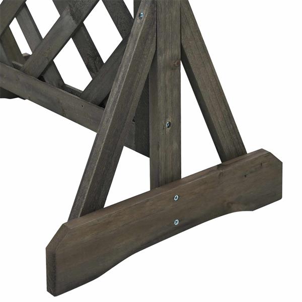 Grote foto vidaxl verticale tuin trellis grijs 48 x 30 x 70 5 cm tuin en terras overige tuin en terras