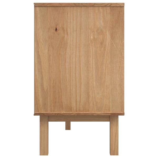 Grote foto vidaxl dressoir otta bruin en zwart 114 x 43 x 73 5 cm huis en inrichting overige
