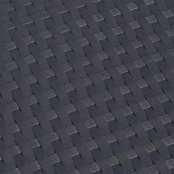 Grote foto vidaxl balkon scherm donkergrijs 1000 x 90 cm poly rattan tuin en terras hekken en schuttingen