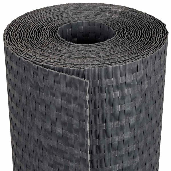 Grote foto vidaxl balkon scherm donkergrijs 300 x 90 cm poly rattan tuin en terras hekken en schuttingen