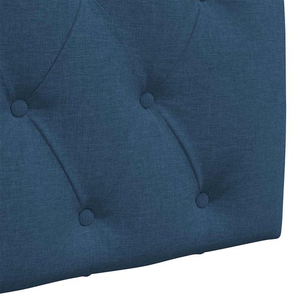 Grote foto vidaxl hangend hoofdbord blauw stof antiek en kunst stoelen en banken