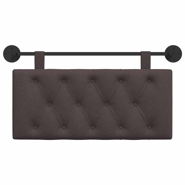 Grote foto vidaxl hangend hoofdbord donkerbruin stof antiek en kunst stoelen en banken