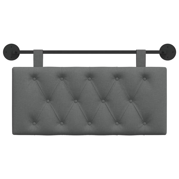 Grote foto vidaxl hangend hoofdbord donkergrijs stof antiek en kunst stoelen en banken