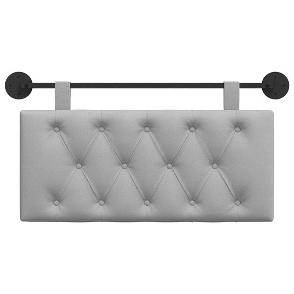 Grote foto vidaxl hangend hoofdbord wolkengrijs stof antiek en kunst stoelen en banken