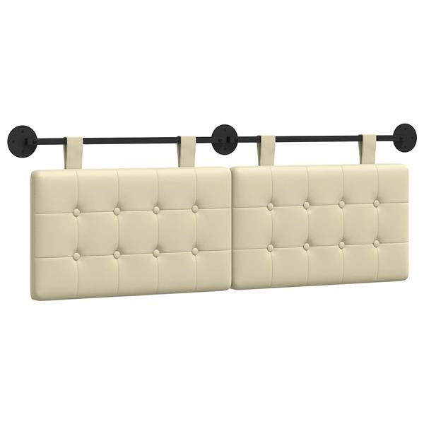 Grote foto vidaxl hangend hoofdbord nep leer antiek en kunst stoelen en banken