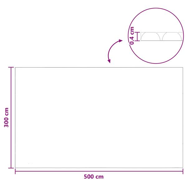 Grote foto vidaxl zwembadbedekking extra zwaar blauw 500 300 cm pe tuin en terras zwembaden toebehoren