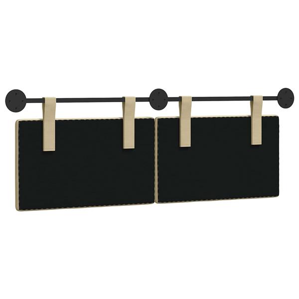 Grote foto vidaxl hangend hoofdbord katoen stof antiek en kunst stoelen en banken