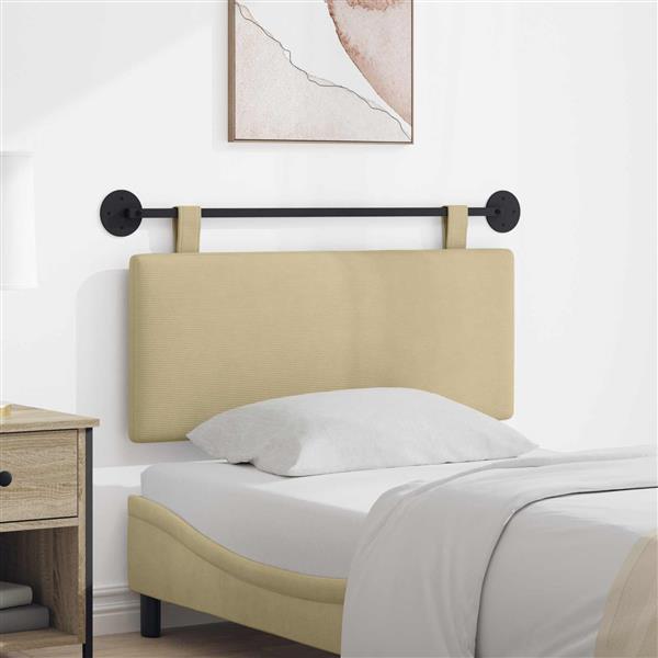 Grote foto vidaxl hangend hoofdbord katoen stof antiek en kunst stoelen en banken