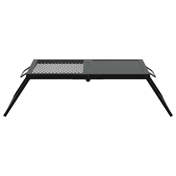 Grote foto vidaxl opvouwbare camping grill zwart 31 5 x 26 5 x 4 cm tuin en terras buitenkeukens
