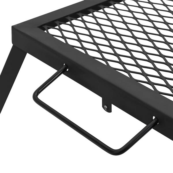 Grote foto vidaxl opvouwbare camping grill zwart 31 5 x 26 5 x 4 cm tuin en terras buitenkeukens