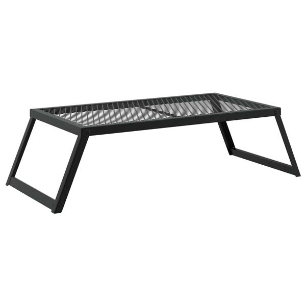 Grote foto vidaxl opvouwbare camping grill zwart 58 x 31 x 2 cm legeringen staal tuin en terras buitenkeukens