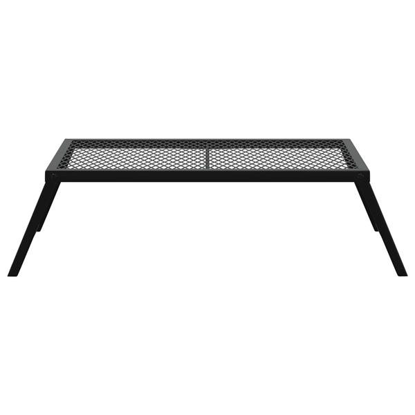 Grote foto vidaxl opvouwbare camping grill zwart 58 x 31 x 2 cm legeringen staal tuin en terras buitenkeukens