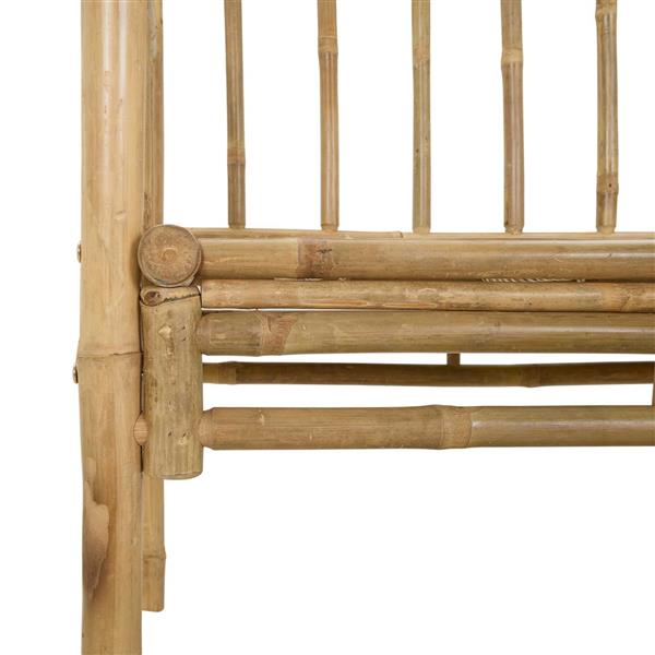 Grote foto vidaxl tuinboog met bank naturel 115 x 50 x 205 cm bamboe tuin en terras overige tuin en terras