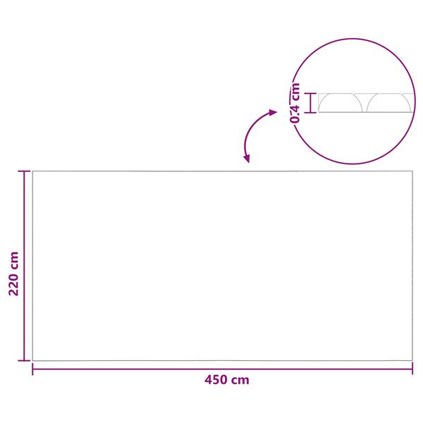 Grote foto vidaxl zonne zwembadoverkapping extra zwaar 450 x 220 cm 400 m tuin en terras zwembaden toebehoren