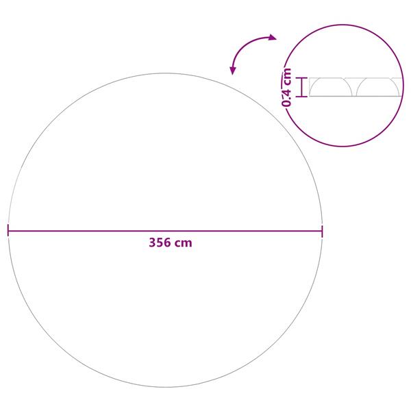 Grote foto vidaxl zonne energie zwembad deken zware kwaliteit 356 cm 200 m tuin en terras zwembaden toebehoren