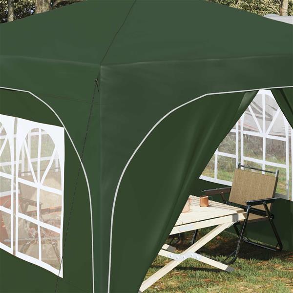 Grote foto vidaxl pop up feesttent 290 x 290 x 245 cm groen tuin en terras overige tuin en terras