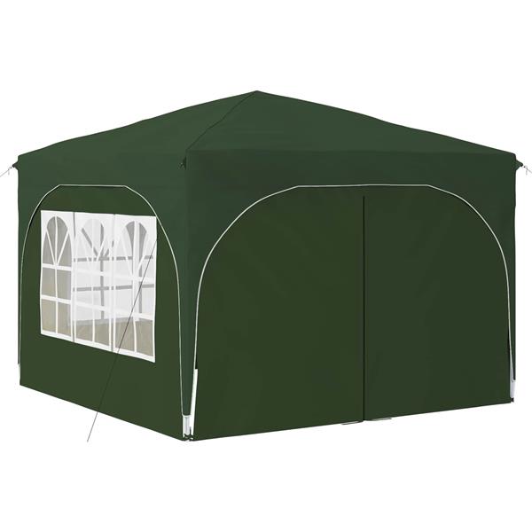 Grote foto vidaxl pop up feesttent 290 x 290 x 245 cm groen tuin en terras overige tuin en terras