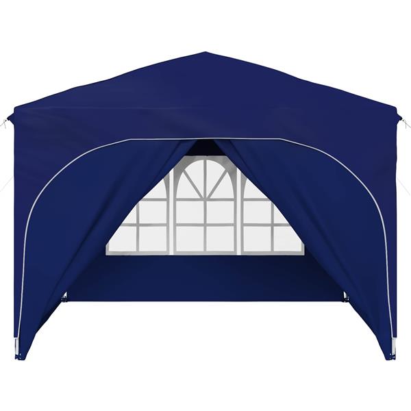 Grote foto vidaxl pop up feesttent 290 x 290 x 245 cm blauw tuin en terras overige tuin en terras
