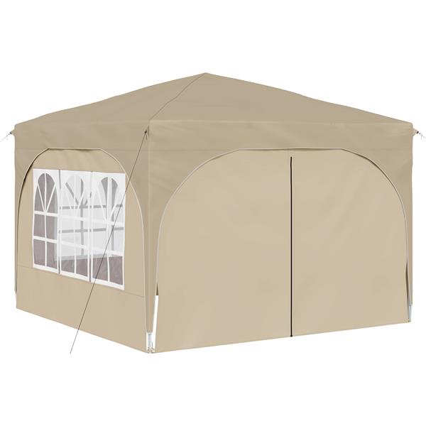 Grote foto vidaxl pop up feesttent 290 x 290 x 245 cm cr mekleurig tuin en terras overige tuin en terras