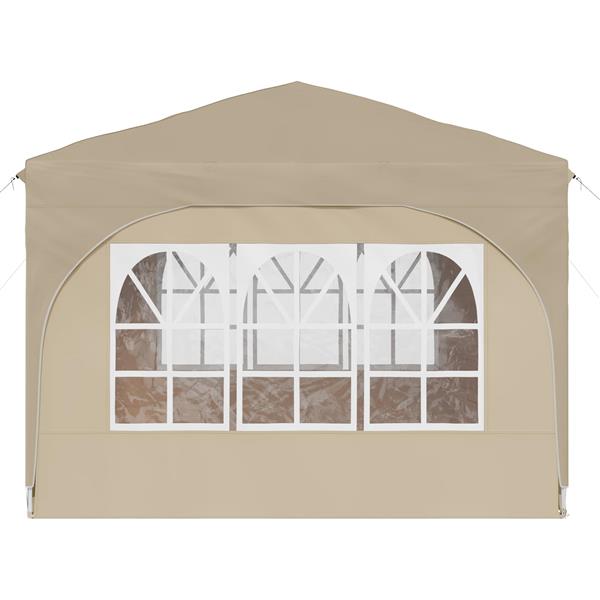 Grote foto vidaxl pop up feesttent 290 x 290 x 245 cm cr mekleurig tuin en terras overige tuin en terras