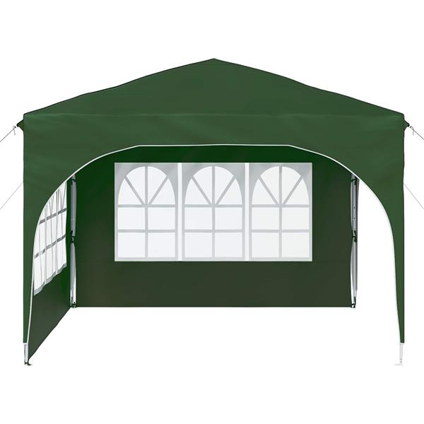 Grote foto vidaxl pop up feesttent 290 x 290 x 245 cm groen tuin en terras overige tuin en terras