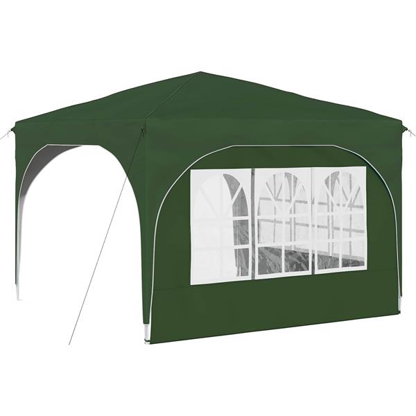 Grote foto vidaxl pop up feesttent 290 x 290 x 245 cm groen tuin en terras overige tuin en terras