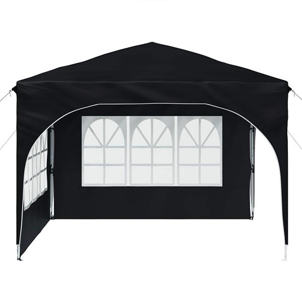 Grote foto vidaxl pop up feesttent 290 x 290 x 245 cm antraciet tuin en terras overige tuin en terras