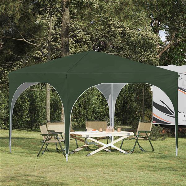 Grote foto vidaxl pop up feesttent 290 x 290 x 245 cm groen tuin en terras overige tuin en terras