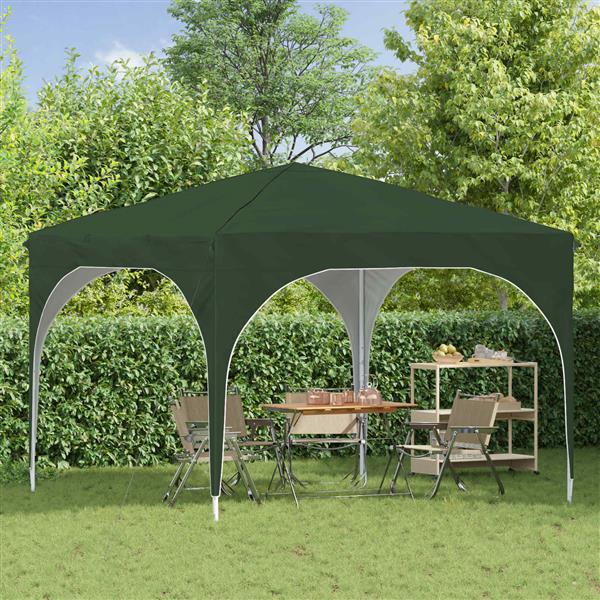 Grote foto vidaxl pop up feesttent 290 x 290 x 245 cm groen tuin en terras overige tuin en terras