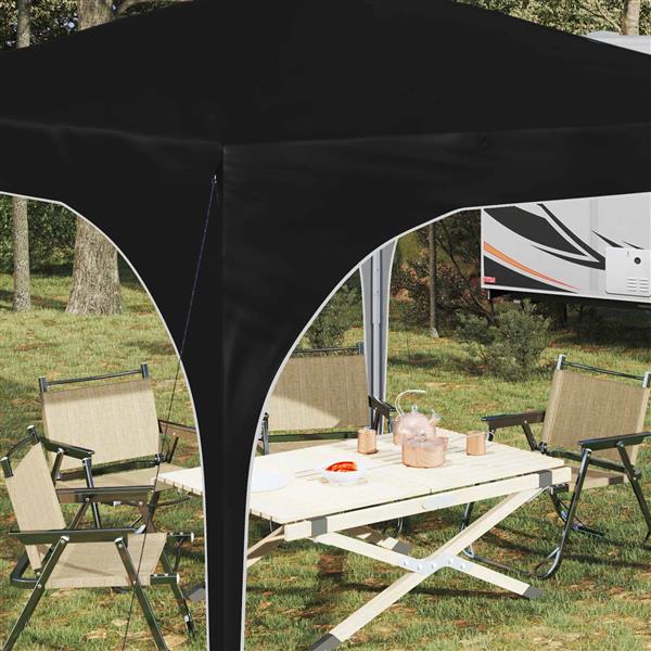 Grote foto vidaxl pop up feesttent 290 x 290 x 245 cm antraciet tuin en terras overige tuin en terras