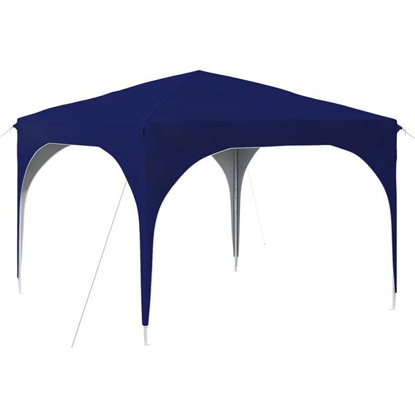 Grote foto vidaxl pop up feesttent 290 x 290 x 245 cm blauw tuin en terras overige tuin en terras