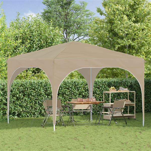 Grote foto vidaxl pop up feesttent 290 x 290 x 245 cm cr mekleurig tuin en terras overige tuin en terras