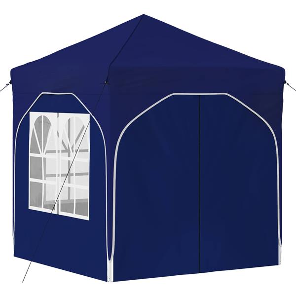 Grote foto vidaxl pop up feesttent 192 x 192 x 245 cm blauw tuin en terras overige tuin en terras