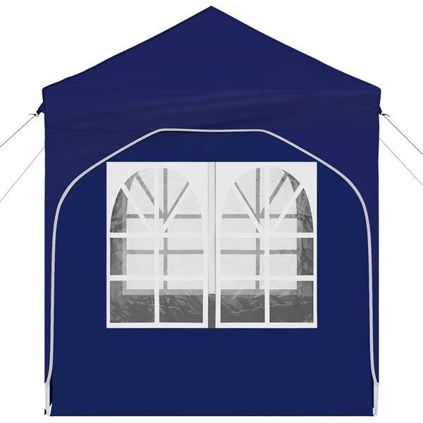 Grote foto vidaxl pop up feesttent 192 x 192 x 245 cm blauw tuin en terras overige tuin en terras
