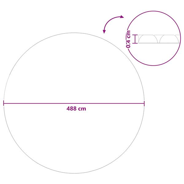Grote foto vidaxl zonne energie zwembad deken zware kwaliteit 488 cm 200 m tuin en terras zwembaden toebehoren