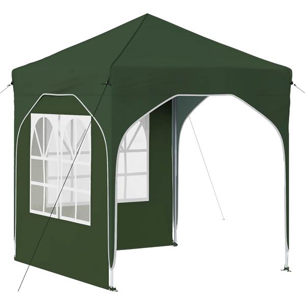 Grote foto vidaxl pop up feesttent 192 x 192 x 245 cm groen tuin en terras overige tuin en terras